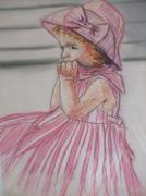 la robe rose ( tableau à vendre).